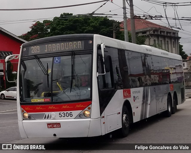 Metra - Sistema Metropolitano de Transporte 5306 na cidade de São Paulo, São Paulo, Brasil, por Felipe Goncalves do Vale. ID da foto: 7635305.