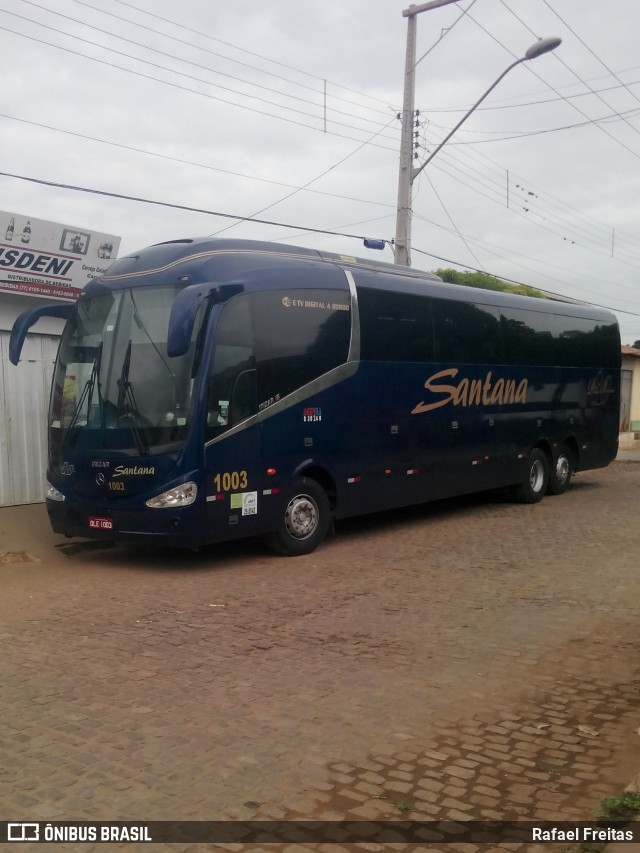 Empresas de Transportes Santana e São Paulo 1003 na cidade de Correntina, Bahia, Brasil, por Rafael Freitas. ID da foto: 7637643.