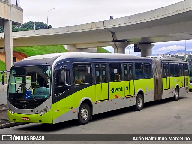 Viação Sandra 10764 na cidade de Belo Horizonte, Minas Gerais, Brasil, por Adão Raimundo Marcelino. ID da foto: 7637013.