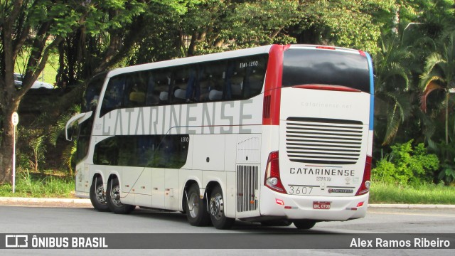 Auto Viação Catarinense 3607 na cidade de Taubaté, São Paulo, Brasil, por Alex Ramos Ribeiro. ID da foto: 7638347.