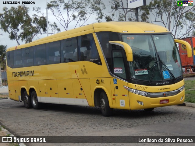 Viação Itapemirim 60027 na cidade de Caruaru, Pernambuco, Brasil, por Lenilson da Silva Pessoa. Número da foto: #7638499.