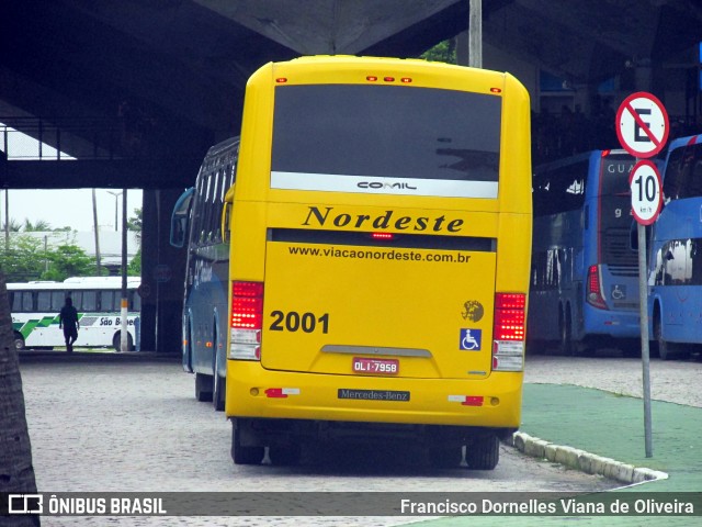 Viação Nordeste 2001 na cidade de Fortaleza, Ceará, Brasil, por Francisco Dornelles Viana de Oliveira. ID da foto: 7639984.