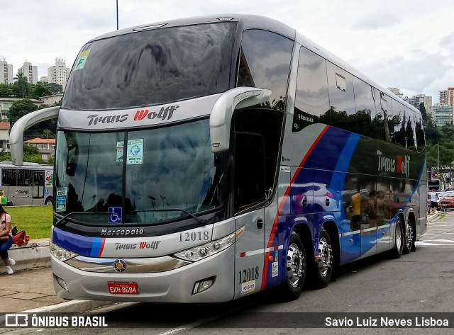 Transwolff Transportes e Turismo 12018 na cidade de São Paulo, São Paulo, Brasil, por Savio Luiz Neves Lisboa. Número da foto: #7641384.