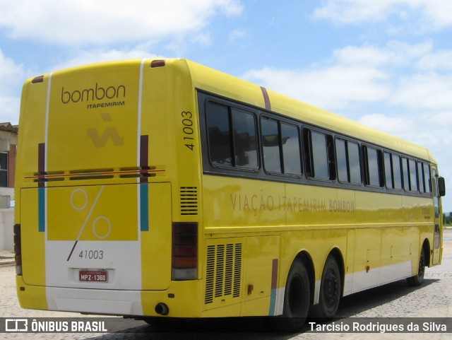 Viação Itapemirim 41003 na cidade de Vitória da Conquista, Bahia, Brasil, por Tarcisio Rodrigues da Silva. ID da foto: 7639238.