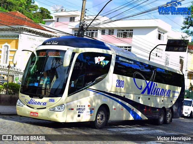 Aliança Turismo e Transporte 2808 na cidade de Petrópolis, Rio de Janeiro, Brasil, por Victor Henrique. ID da foto: 7640535.