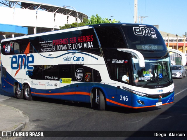 Pullman Eme Bus 246 na cidade de Concepción, Concepción, Bío-Bío, Chile, por Diego Alarcon. Número da foto: #7639394.
