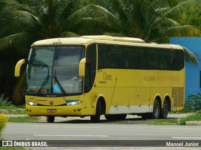 Viação Itapemirim 8635 na cidade de Ponto dos Volantes, Minas Gerais, Brasil, por Manoel Junior. ID da foto: 7641426.