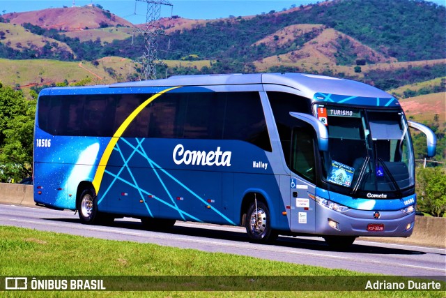 Viação Cometa 18506 na cidade de Roseira, São Paulo, Brasil, por Adriano Duarte. ID da foto: 7643610.