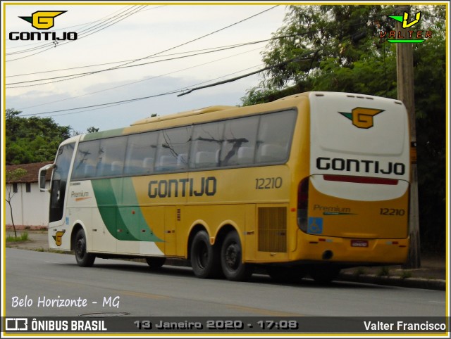 Empresa Gontijo de Transportes 12210 na cidade de Belo Horizonte, Minas Gerais, Brasil, por Valter Francisco. ID da foto: 7642331.