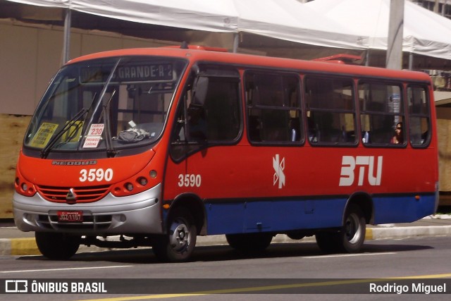 BTU - Bahia Transportes Urbanos 3590 na cidade de Salvador, Bahia, Brasil, por Rodrigo Miguel. ID da foto: 7642565.