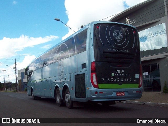 Viação Garcia 7819 na cidade de Apucarana, Paraná, Brasil, por Emanoel Diego.. ID da foto: 7643403.