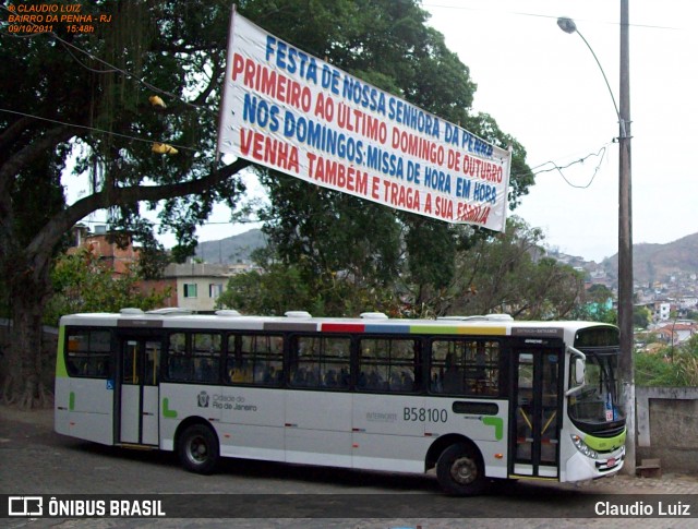 Viação Nossa Senhora de Lourdes B58100 na cidade de Rio de Janeiro, Rio de Janeiro, Brasil, por Claudio Luiz. ID da foto: 7643157.