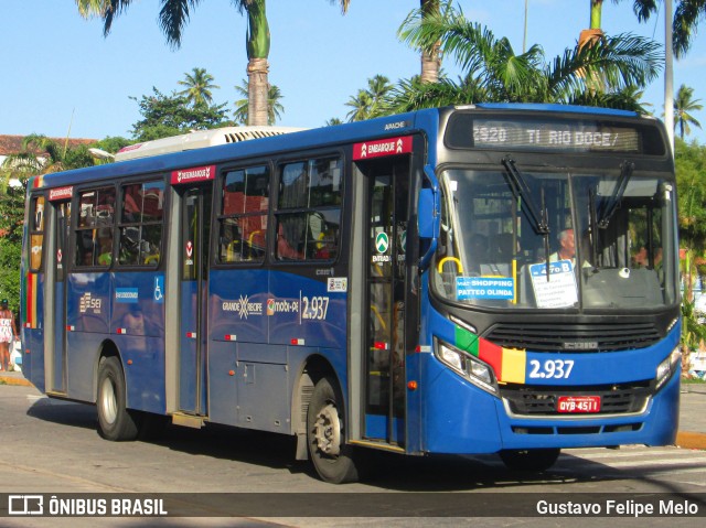 Mobibrasil São Lourenço >>> Mobi-PE 2.937 na cidade de Olinda, Pernambuco, Brasil, por Gustavo Felipe Melo. ID da foto: 7643532.