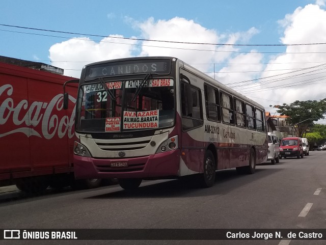 Transportes São Luiz AM-32612 na cidade de Belém, Pará, Brasil, por Carlos Jorge N.  de Castro. Número da foto: #7641884.