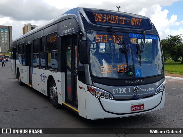 TCB - Sociedade de Transportes Coletivos de Brasília 01096 1 na cidade de Brasília, Distrito Federal, Brasil, por William Gabriel. Número da foto: #7643498.