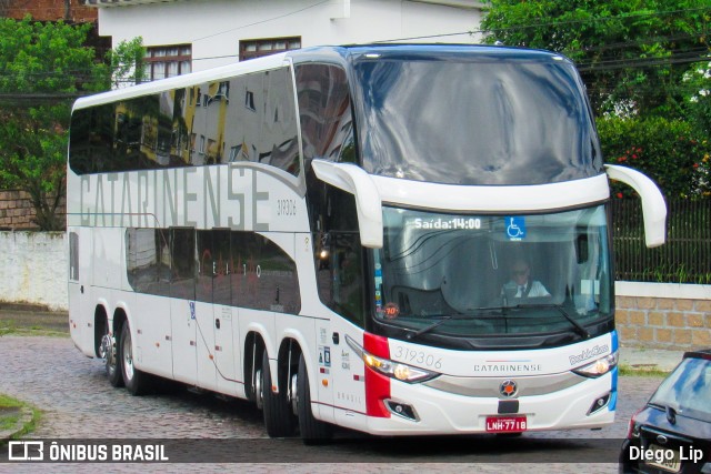 Auto Viação Catarinense 319306 na cidade de Joinville, Santa Catarina, Brasil, por Diego Lip. ID da foto: 7643922.