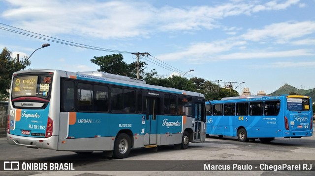 Auto Ônibus Fagundes RJ 101.153 na cidade de Niterói, Rio de Janeiro, Brasil, por Marcus Paulo - ChegaParei RJ. Número da foto: #7642454.