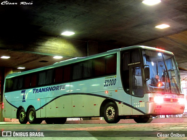 Transnorte - Transporte e Turismo Norte de Minas 52000 na cidade de Belo Horizonte, Minas Gerais, Brasil, por César Ônibus. ID da foto: 7646560.