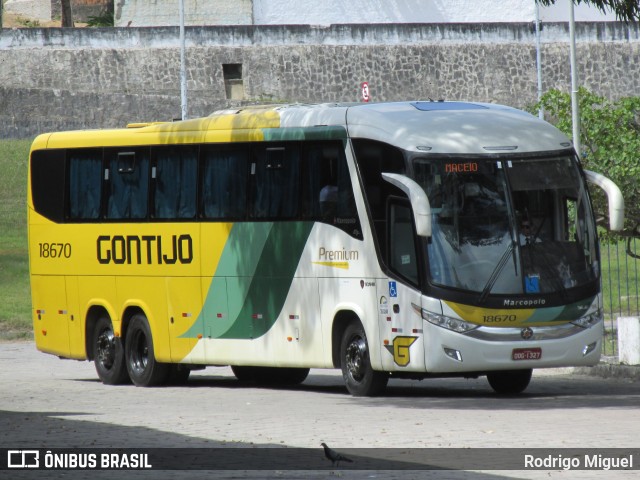 Empresa Gontijo de Transportes 18670 na cidade de João Pessoa, Paraíba, Brasil, por Rodrigo Miguel. Número da foto: #7644790.
