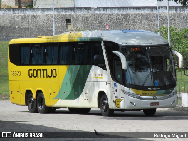 Empresa Gontijo de Transportes 18670 na cidade de João Pessoa, Paraíba, Brasil, por Rodrigo Miguel. ID da foto: 7644790.