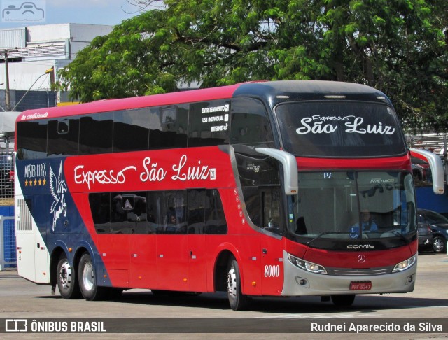 Expresso São Luiz 8000 na cidade de Goiânia, Goiás, Brasil, por Rudnei Aparecido da Silva. Número da foto: #7646399.