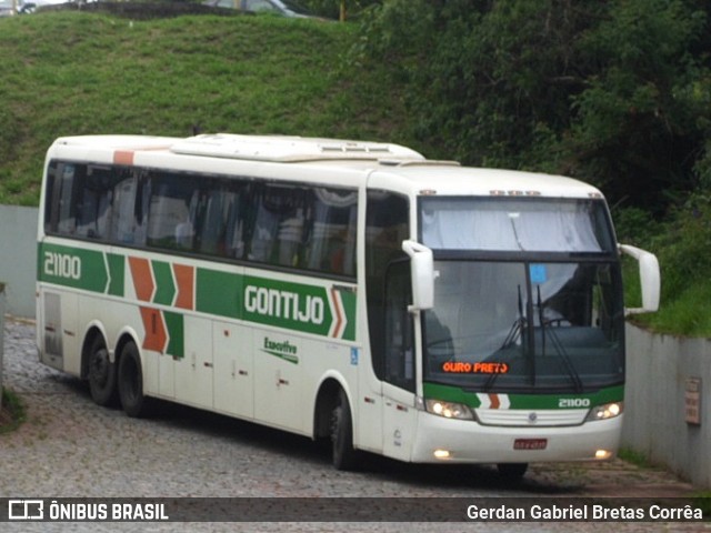 Empresa Gontijo de Transportes 21100 na cidade de Ouro Preto, Minas Gerais, Brasil, por Gerdan Gabriel Bretas Corrêa. ID da foto: 7645007.