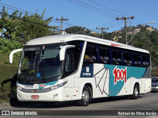 Auto Viação 1001 RJ 108.030 na cidade de Petrópolis, Rio de Janeiro, Brasil, por Rafael da Silva Xarão. ID da foto: 7646057.