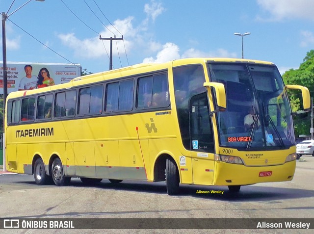 Viação Itapemirim 9001 na cidade de Fortaleza, Ceará, Brasil, por Alisson Wesley. ID da foto: 7648132.