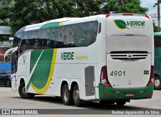 Verde Transportes 4901 na cidade de Goiânia, Goiás, Brasil, por Rudnei Aparecido da Silva. Número da foto: #7647360.