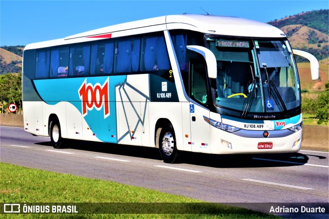 Auto Viação 1001 RJ 108.489 na cidade de Roseira, São Paulo, Brasil, por Adriano Duarte. ID da foto: 7648004.