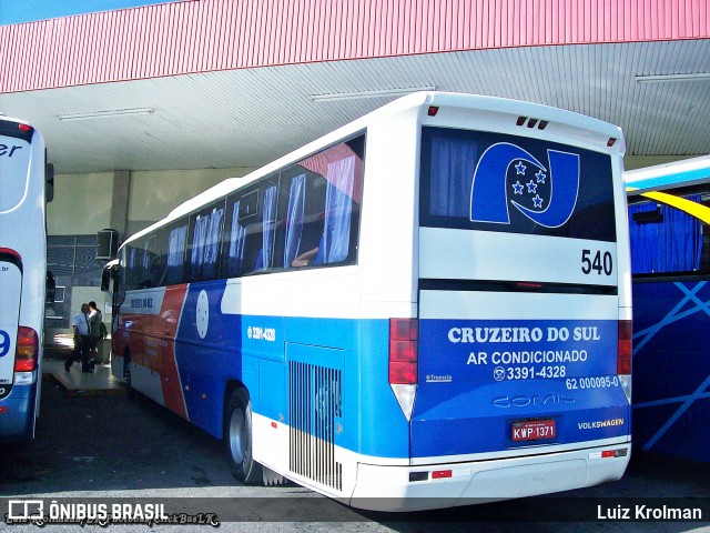 Cruzeiro do Sul Turismo 540 na cidade de Juiz de Fora, Minas Gerais, Brasil, por Luiz Krolman. ID da foto: 7649180.