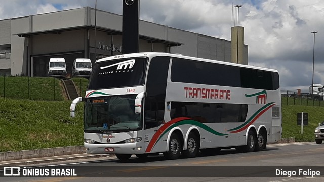 Transmariane Turismo 1460 na cidade de Formiga, Minas Gerais, Brasil, por Diego Felipe. Número da foto: #7647013.