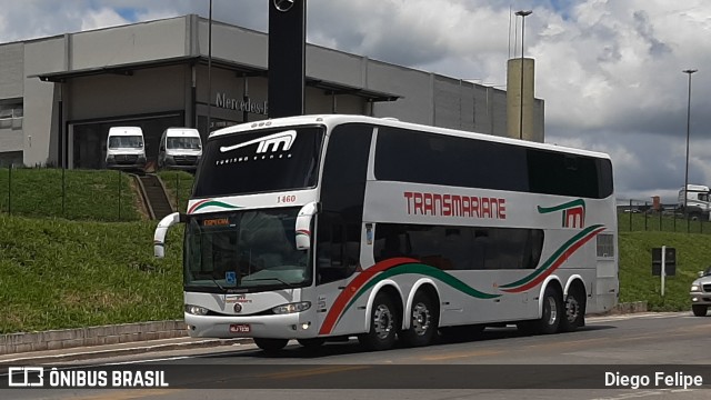 Transmariane Turismo 1460 na cidade de Formiga, Minas Gerais, Brasil, por Diego Felipe. ID da foto: 7647013.