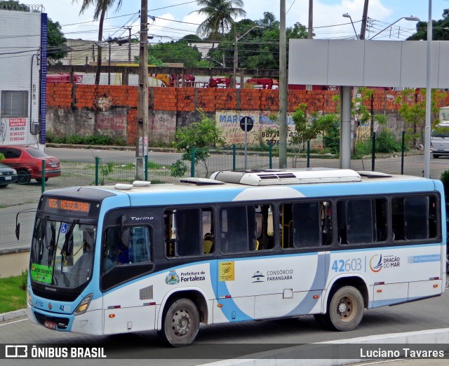 Auto Viação Dragão do Mar 42603 na cidade de Fortaleza, Ceará, Brasil, por Luciano Tavares. Número da foto: #7647547.
