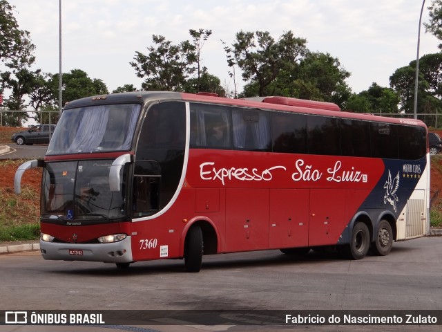 Expresso São Luiz 7360 na cidade de Brasília, Distrito Federal, Brasil, por Fabricio do Nascimento Zulato. Número da foto: #7647946.