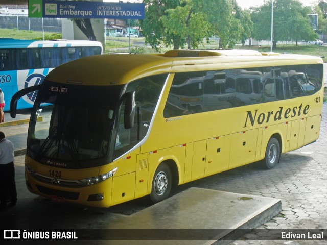 Viação Nordeste 1420 na cidade de João Pessoa, Paraíba, Brasil, por Edivan Leal. Número da foto: #7647724.