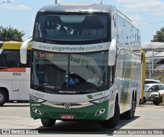 Verde Transportes 4903 na cidade de Goiânia, Goiás, Brasil, por Rudnei Aparecido da Silva. ID da foto: 7648478.