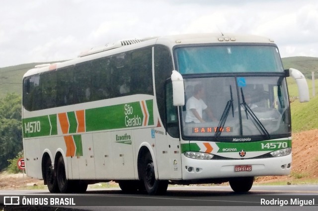 Cia. São Geraldo de Viação 14570 na cidade de Barra do Piraí, Rio de Janeiro, Brasil, por Rodrigo Miguel. Número da foto: #7649066.