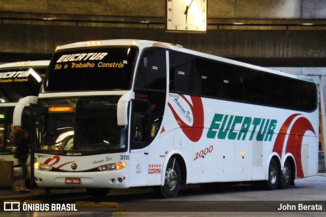 Eucatur - Empresa União Cascavel de Transportes e Turismo 3723 na cidade de Curitiba, Paraná, Brasil, por John Berata. ID da foto: 7648425.