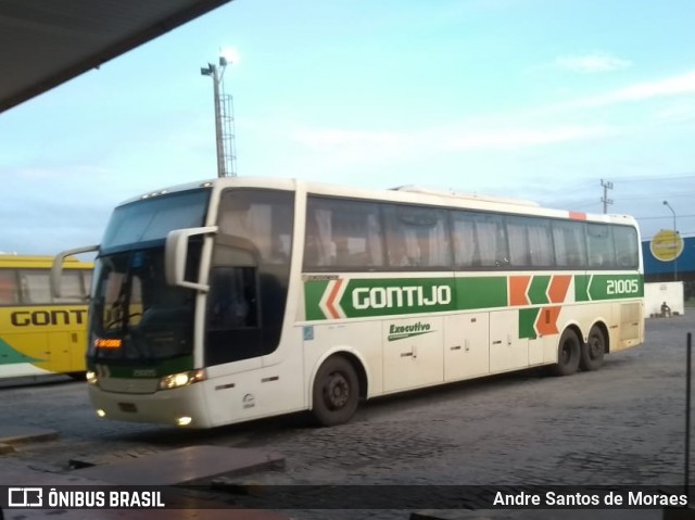 Empresa Gontijo de Transportes 21005 na cidade de Pernambuco, Brasil, por Andre Santos de Moraes. ID da foto: 7648167.