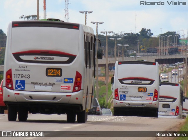 Viação Piracicabana Distrito Federal 117943 na cidade de Santa Maria, Distrito Federal, Brasil, por Ricardo Vieira. ID da foto: 7649921.