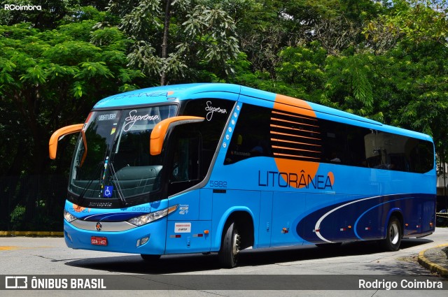 Litorânea Transportes Coletivos 5982 na cidade de São Paulo, São Paulo, Brasil, por Rodrigo Coimbra. ID da foto: 7649788.