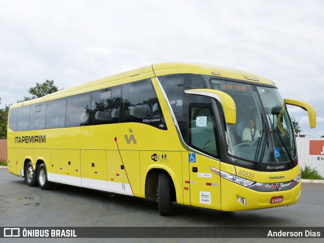 Viação Itapemirim 60633 na cidade de Brasília, Distrito Federal, Brasil, por Anderson Dias. ID da foto: 7651113.