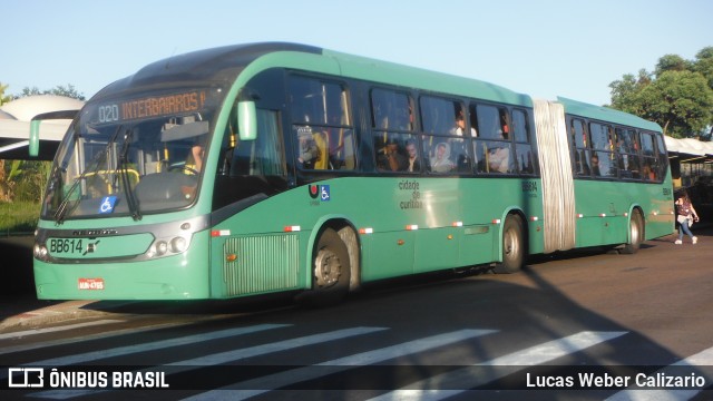 Transporte Coletivo Glória BB614 na cidade de Curitiba, Paraná, Brasil, por Lucas Weber Calizario. Número da foto: #7651650.