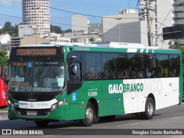 Viação Galo Branco RJ 181.084 na cidade de Niterói, Rio de Janeiro, Brasil, por Douglas Couto Barbalho. ID da foto: 7650780.