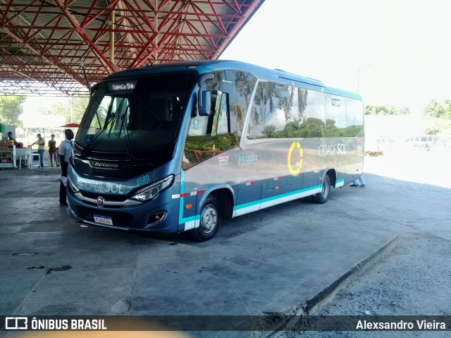 Viação Cidade Sol 8580 na cidade de Itaparica, Bahia, Brasil, por Alexsandro Vieira. Número da foto: #7651706.