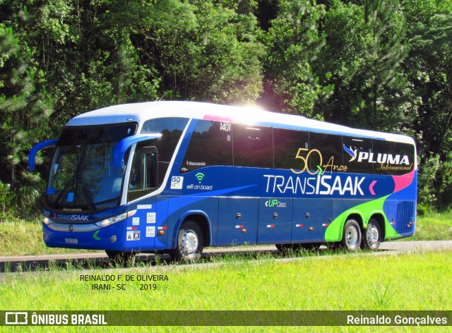 Trans Isaak Turismo 1401 na cidade de Irani, Santa Catarina, Brasil, por Reinaldo Gonçalves. Número da foto: #7649734.