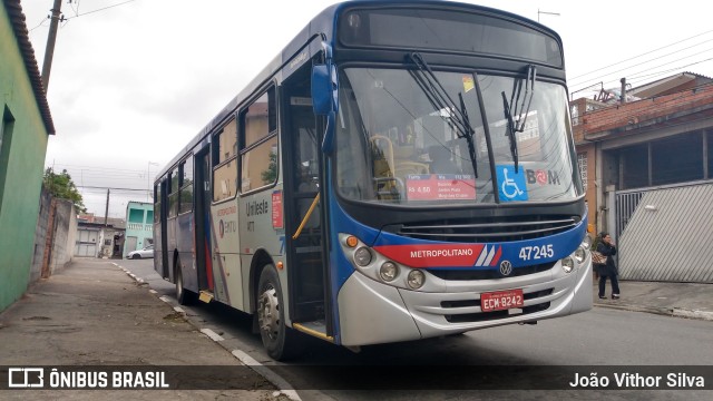 ATT - Alto Tietê Transportes 47245 na cidade de Suzano, São Paulo, Brasil, por João Vithor Silva. ID da foto: 7652316.