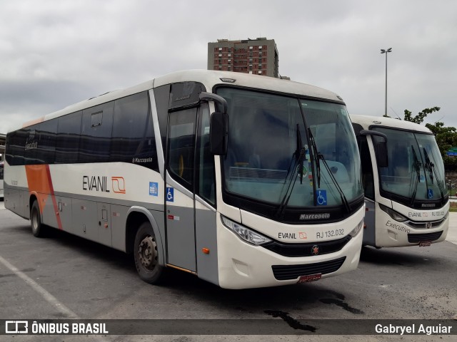 Evanil Transportes e Turismo RJ 132.032 na cidade de Rio de Janeiro, Rio de Janeiro, Brasil, por Gabryel Aguiar. ID da foto: 7649403.