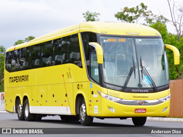 Viação Itapemirim 60665 na cidade de Brasília, Distrito Federal, Brasil, por Anderson Dias. ID da foto: 7650432.